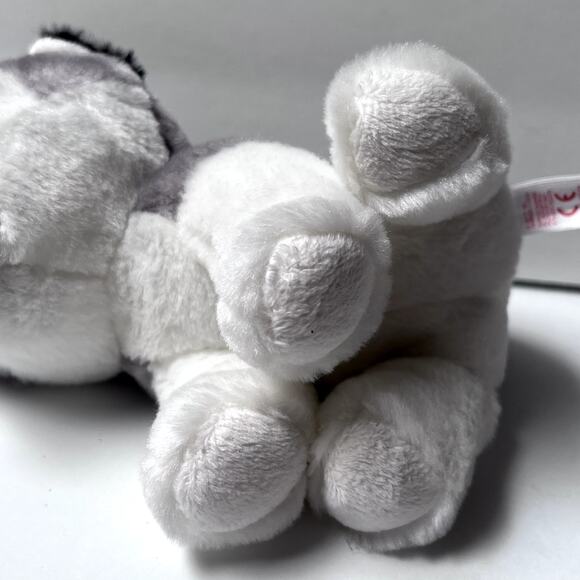 Ty Beanie Boo Plush Gray Siberian Husky Dog Large 6” Stuffed Animal - Picture 4 of 5